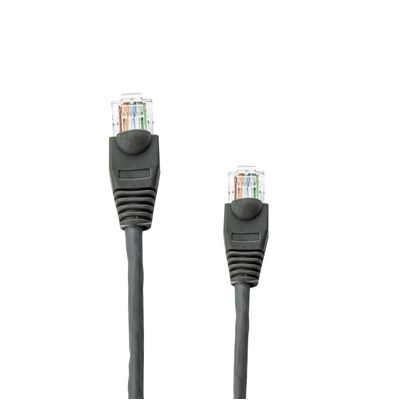 Cabo de Rede Nexans Cat5e Montado Cinza - 1 Metro