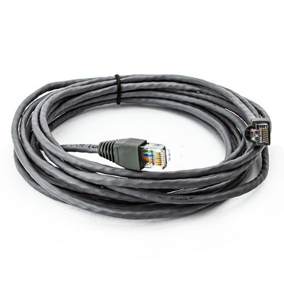 Cabo de Rede Nexans Cat5e Montado Cinza - 1 Metro