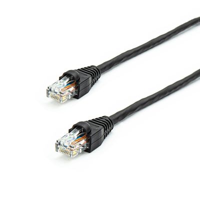 Cabo de Rede Nexans Cat5e Montado Preto - 10 Metros