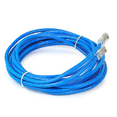 Cabo de Rede Cat5e Montado Azul - 1 Metro