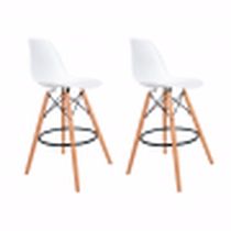 Conjunto 2 Banquetas Eames Empório Tiffany Branca