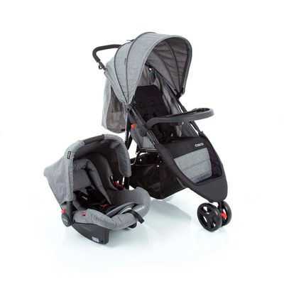 Travel System Jetty Duo Cosco - Cinza Mescla