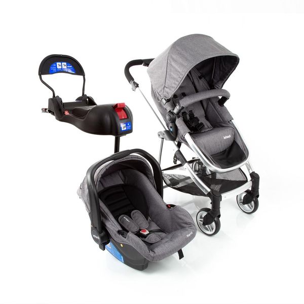 Travel System Epic Lite Trio Infanti - Grey Steel
