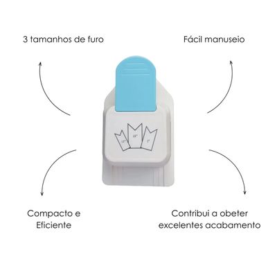 Furador de Bandeirinha 3 Tamanhos Corte 38 51 e 63mm