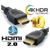 Cabo Hdmi 2.0 2k 4k Blindado = Full Hd 120hz High Speed 10m