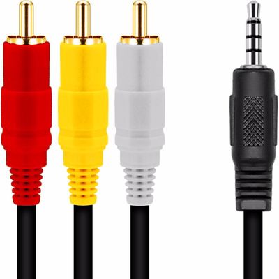 Cabo P2 x 3 RCA 1,5 Metros