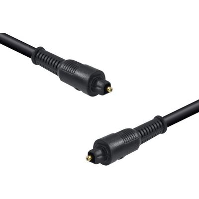Cabo Digital Óptico Toslink HiFi 10m para Áudio Digital