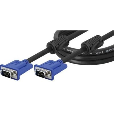 Cabo Vga 1.8 Mts Com Filtro Vga Macho X Vga Macho 1,8 Metros