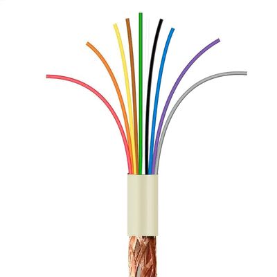 Cabo Manga 10x26 AWG - com Blindagem Bege - 1 Metro