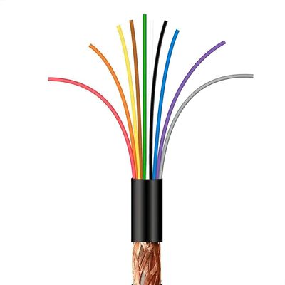 Cabo Manga 10x26 AWG - com Blindagem Preto - 1 Metro