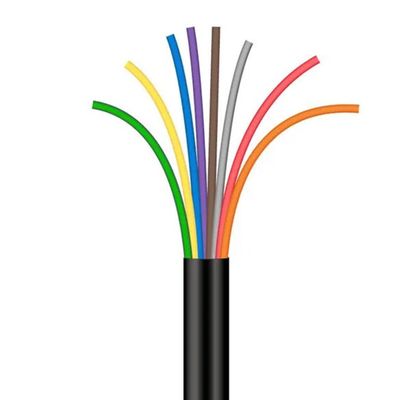 Cabo Manga 8X22 AWG - sem Blindagem Preto - 1 Metro