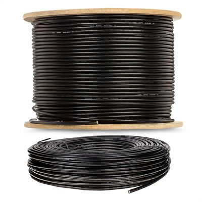 Cabo Manga 8x26 AWG - sem Blindagem Preto - 4 Metros