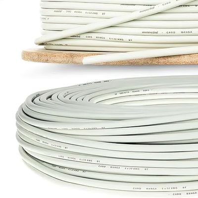 Cabo Manga 8x26 AWG - sem Blindagem Bege - 100 Metros