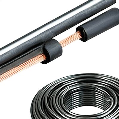 Cabo Polarizado Externo 2x1.50 - Preto 50 Metros