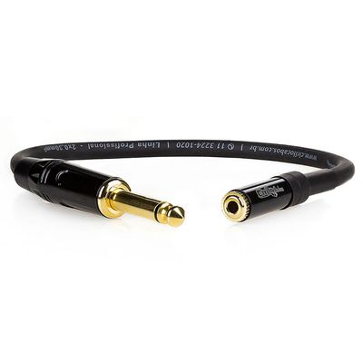 Cabo Adaptador P10 Macho para P2 Femea Mono - 80 cm