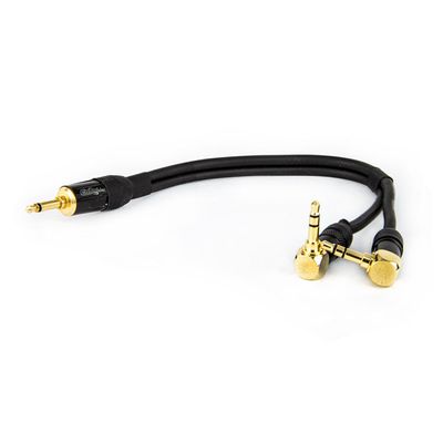 Cabo Adaptador P2 Mono Para 2 P2 Estereo 90° Graus - 1,5 Metro