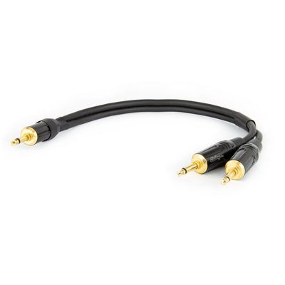 Cabo Adaptador P2 Mono Para 2 P2 Mono - 80 cm