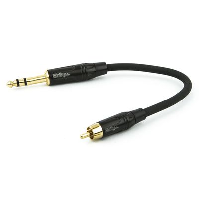Cabo Adaptador RCA para P10 Profissional Estereo - 50 cm