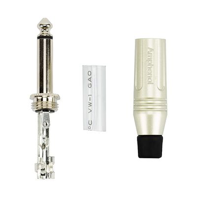 Cabo de Microfone P10 Mono Para XLR Macho Amphenol - 20 Metros