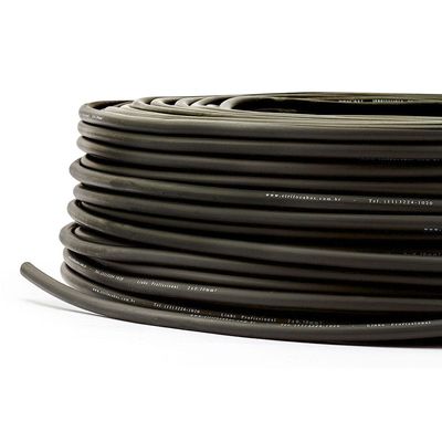 Cabo de Microfone Profissional 2x0,30 Preto - 5 Metros