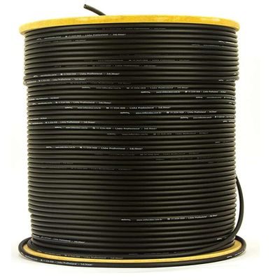 Cabo de Microfone Profissional 2x0,30 Preto - 5 Metros