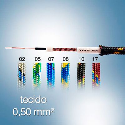 Cabo Guitarra Cobertura Tecido 0.50mm - 2 Metros