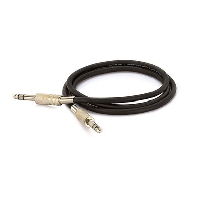 Cabo P10 para P10 Estereo Preto - 3 Metros