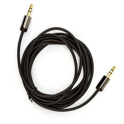 Cabo P2 Para P2 Estereo Com Capa Metálica Cirilo Cabos - 4 Metros