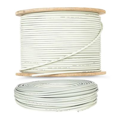 Cabo Manga 2X26 AWG - sem Blindagem Bege - 2 Metros
