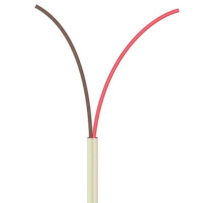 Cabo Manga 2X26 AWG - sem Blindagem Bege - 20 Metros