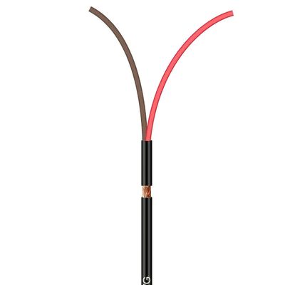 Cabo Manga 2x22 AWG - com Blindagem Preto - 1 Metro