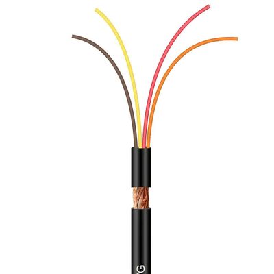 Cabo Manga 4x26 AWG - com Blindagem Preto - 100 Metros