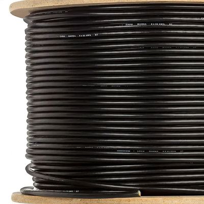 Cabo Manga 4x26 AWG - com Blindagem Preto - 100 Metros