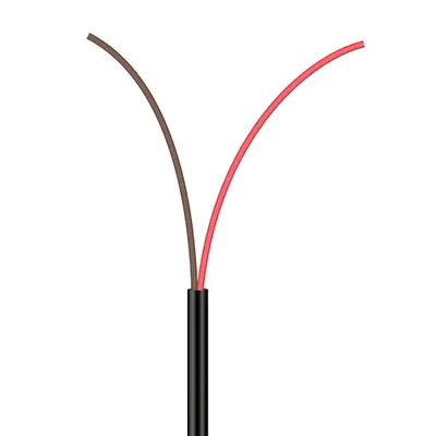 Cabo Manga 2X26 AWG - sem Blindagem Preto - 30 Metros