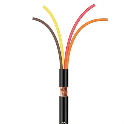 Cabo Manga 4x22 AWG - com Blindagem Preto - 20 Metros