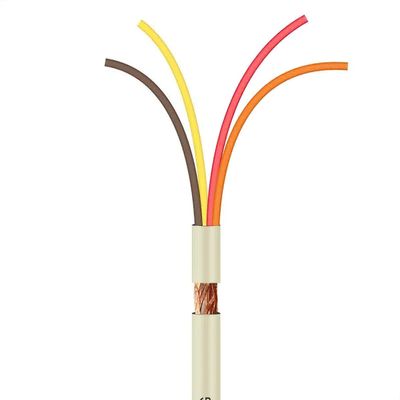 Cabo Manga 4x22 AWG - com Blindagem Bege - 100 Metros