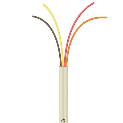 Cabo Manga 4x26 AWG - sem Blindagem Bege - 2 Metros