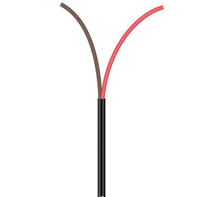 Cabo Manga 2X22 AWG - sem Blindagem Preto - 40 Metros