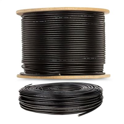 Cabo Manga 2X22 AWG - sem Blindagem Preto - 40 Metros