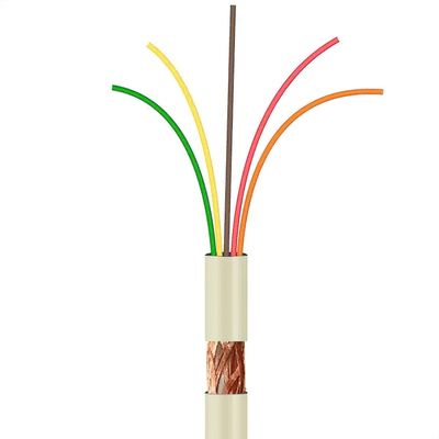 Cabo Manga 5x26 AWG - com Blindagem Bege - 4 Metros