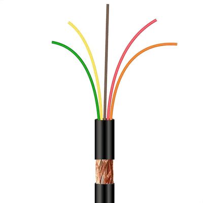 Cabo Manga 5x26 AWG - com Blindagem Preto - 100 Metros
