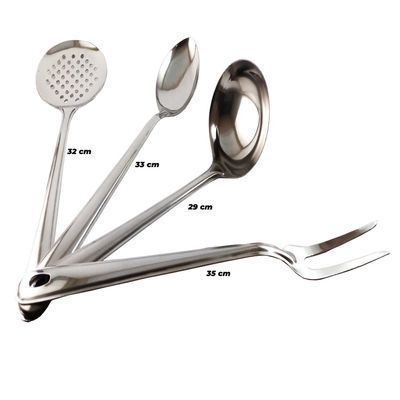 Conjunto de Utensílios Aço Inox Com Copo 5 Peças Wincy