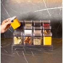 Kit Organizador Porta Condimentos Com 13 Pecas Lumini Paramount
