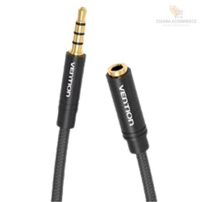 Cabo Extensor Extensão P3 P2 4 Vias Headset