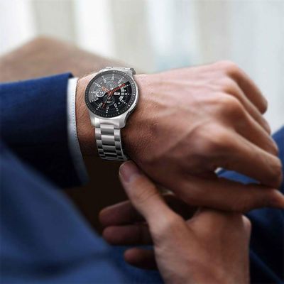 Pulseira Relogio Smartwatch Smartband Aço Inox 3 Elos