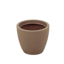 Vaso Tramontina Asteca Em Polietileno Concreto Com Prato 38 Cm Tramontina