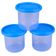Kit com 3 Porta Condimentos Pequenos Azul LP House