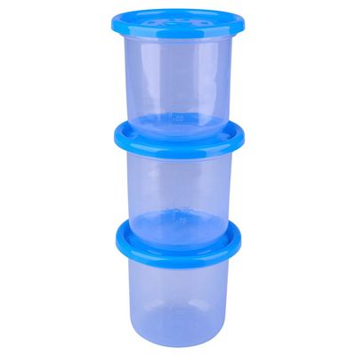 Kit com 3 Porta Condimentos Pequenos Azul LP House