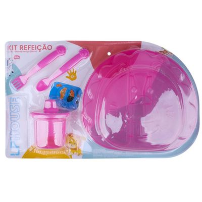Kit Refeição Rosa LP House