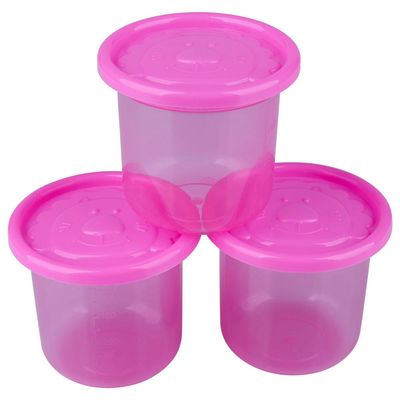 Kit com 3 Porta Condimentos Pequenos Rosa LP House